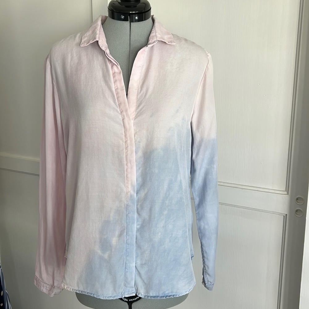 Anthropologie Cloth and Stone tie-dye button down shirt
